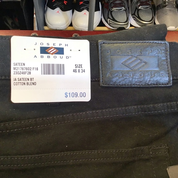 Joseph Abboud JA Sateen BL Cotton Blend Pants. - Picture 9 of 12